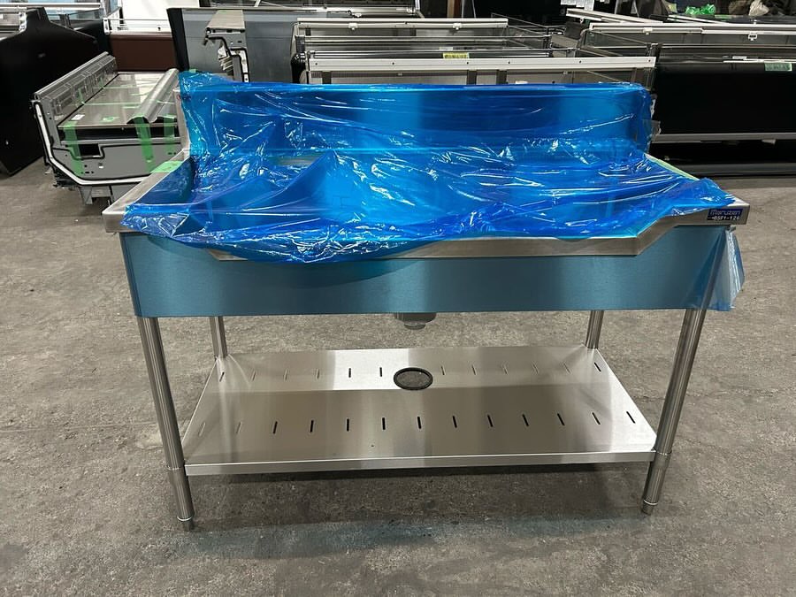 厨房機器入荷情報‼️未使用品マルゼン舟形シンクBSF1-126正面写真