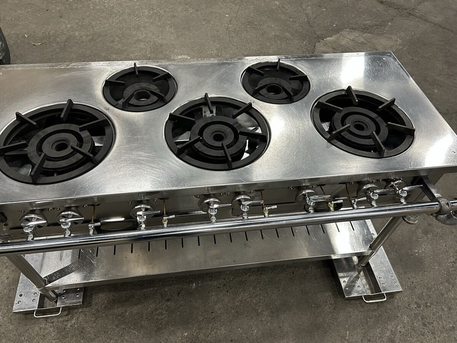 中古厨房機器入荷情報‼️タニコー 5口ガステーブル　S-TGT-150　都市ガス上部写真