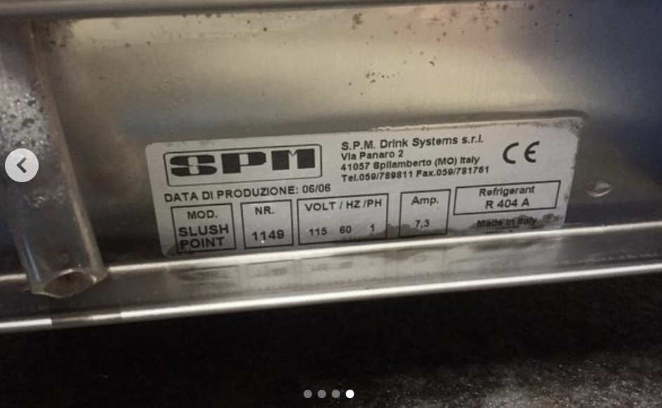 中古厨房機器入荷情報‼️SPM ドリンクシステム/ドリンクディスペンサーラベル写真