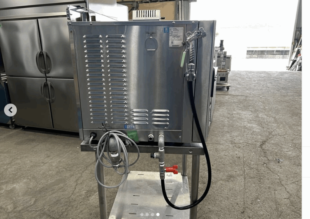 中古厨房機器入荷情報‼️タニコー スチームコンベクションオーブンTSCO-4GBC側面写真