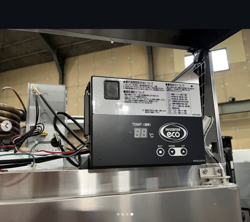 中古厨房機器入荷情報‼️フクシマガリレイ4ドア冷蔵庫　GRD-120RM-F 100V基盤写真