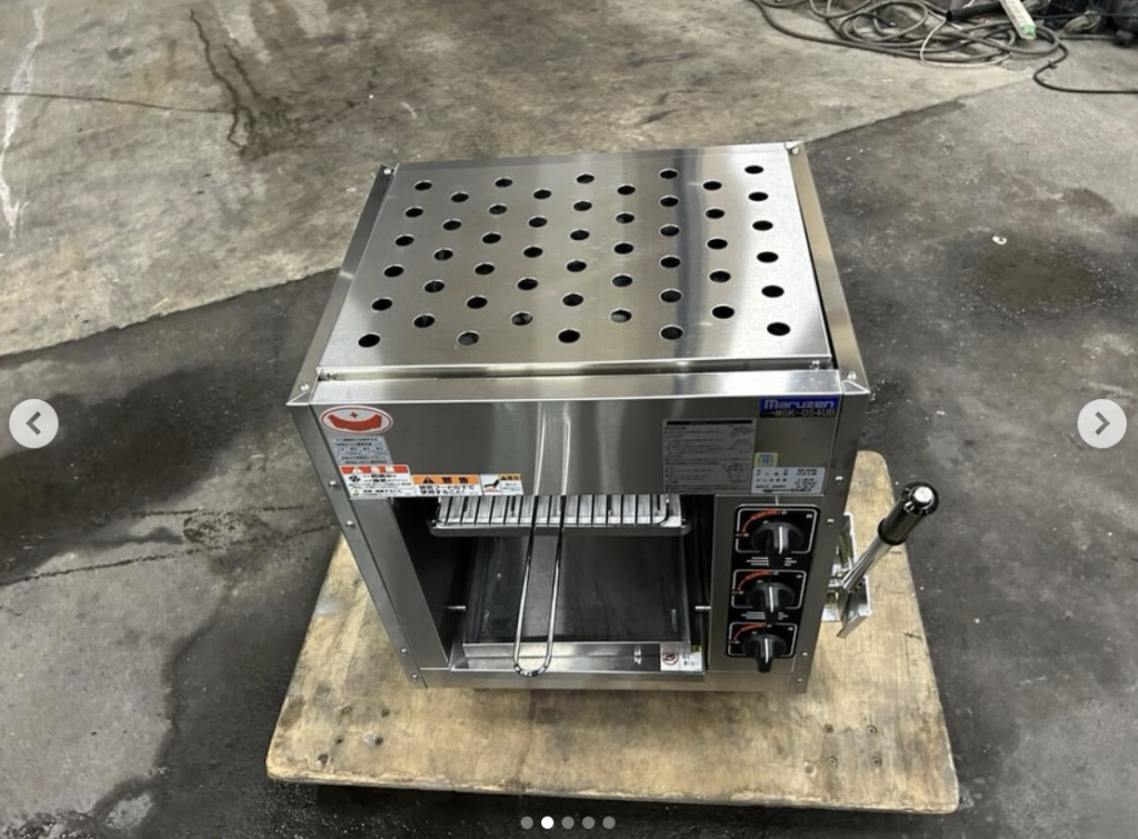 中古厨房機器入荷情報‼️マルゼン上火式グリラー　MGK-054UB上部写真