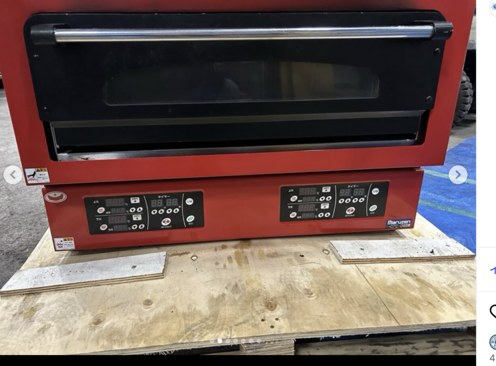 中古厨房機器入荷情報‼️マルゼン　電気ピザオーブン　CPO-088W正面パネル部写真