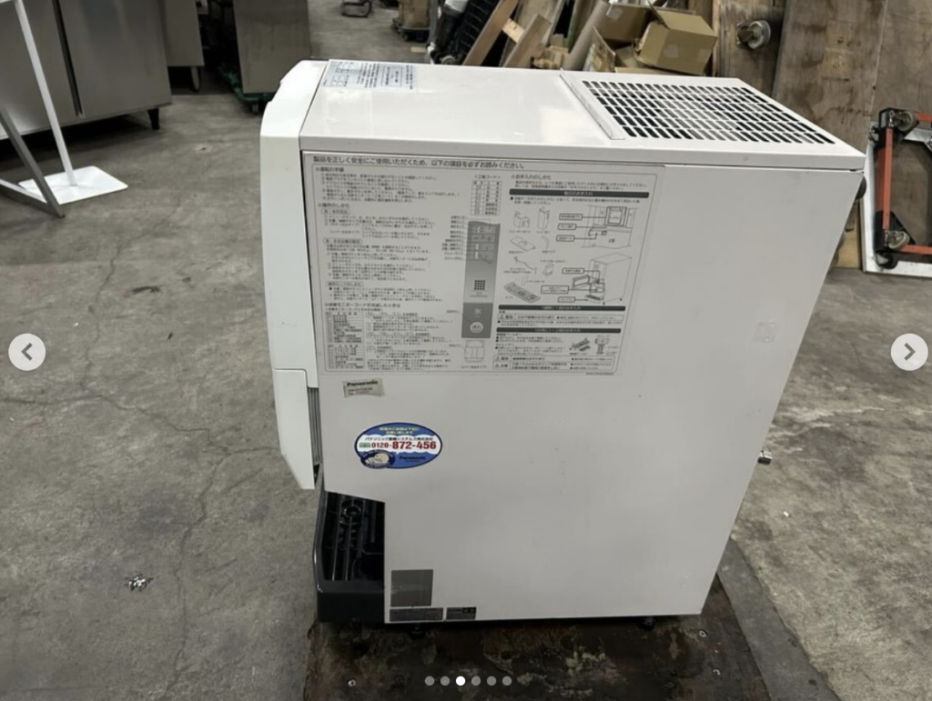 中古厨房機器入荷情報‼️パナソニック　チップアイスディスペンサー SIM-CD125VA側面写真